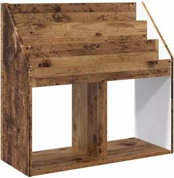 vidaXL Kinderregal Altholz 72,5x29,5x69cm