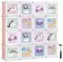 Songmics Kinderregal mit 16 Würfeln und Türen, Kunststoff, rosa (LPC906P01)