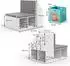 VICCO Onix Kinderregal mit Sitzbank und 6 Faltboxen (32871)