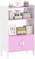 B&Uuml;CHERREGAL Kinderregal mit 2 Ablagen und 2 Schrankt&uuml;ren