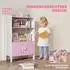 AIYAPLAY Kinderregal mit 2 Ablagen und 2 Schränken, rosa, 60x35x100cm (311-096V90PK)