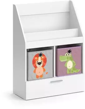 VICCO Luigi Kinderbücherregal weiß 72x96cm (39443)