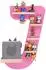 VCM Boarti Tonieregal Buchstabe J, pink, 22 Tonies (Buchstabe J)