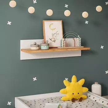 VitaliSpa Malia Wandregal Kinderzimmer weiß/Artisan 70x20cm (58373)