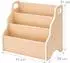 Relaxdays Kinder-Bücherregal Tischorganizer 3 Fächer, MDF, natur