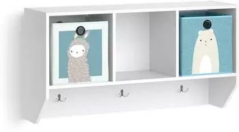 VICCO Luigi Kinder-H&auml;ngeregal mit Faltbox, wei&szlig; (38147)