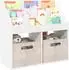vidaXL Kinderregal mit Stauraum, weiß, 72,5x29,5x69cm, Holzwerkstoff (892379)