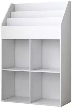 VICCO Conny Kinderregal mit 4 Ablagen f&uuml;r Faltboxen, wei&szlig; (40300)