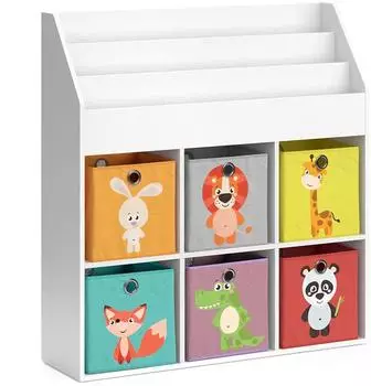 VICCO Luigi Kinderbücherregal weiß, 107x114cm