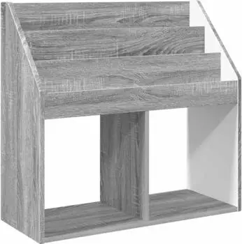 vidaXL Kinderregal Sonoma grau 72,5x29,5x69cm Holzwerkstoff (892385)