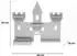 Boarti Boarti Schloss Tonieregal, Holz, pink, 42x34x19cm