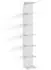 VICCO Paolo Wandregal weiß, 6 Fächer, 30x190cm (37020)