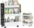 AIYAPLAY Kinder-Bücherregal mit Tafel, Rollen und Bodenfach (311-105V90WT)