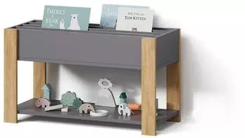 Livinity Mailo Kinderregal grau/Artisan-Eiche 80x46x40cm (59800)