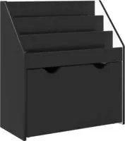 vidaXL Kinderregal Schwarz 60 x 29,5 x 69 cm Holzwerkstoff