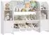 Woltu Kinderregal aus Holz mit 6 Kunststoffschubladen, weiß (W0ITT6085)