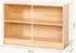 LuxusKollektion Spielzeugschrank Kinderregal, Gummiholz, 90x30x60cm