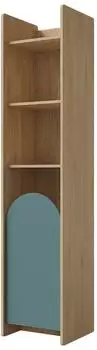 Mirjan24 Lexi 1D 03 Kinderregal links, Eiche/blau, 44x198x40cm (800001816871)