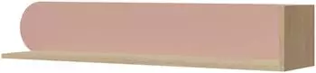 Mirjan24 Lexi 120 15 Kinder-Wandregal Eiche/rosa, Holzwerkstoff, 120x20x25cm (800001792997)