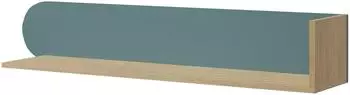 Mirjan24 Lexi 120 15 Kinder-Wandregal Eiche/blau, 120x20x25cm (800001792999)