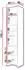 Mirjan24 Lexi 2D 05 Kinderregal links, Eiche/rosa, 44x198x40cm (800001816878)