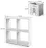 VICCO Tetra Kinderregal 4 Fächer mit Faltboxen, weiß (34144)
