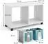 VICCO Luigi Kinderregal mit 2 Faltboxen, weiß, 72x42,4x30,8cm (37012)