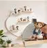 Relaxdays Toniebox-Regal, Wandregal, magnetisch, Wolke (61x17x40cm)