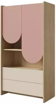 Mirjan24 Kinderregal 2D2S 06 mit 2 Schubladen, 84x151x40cm
