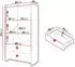 Mirjan24 Kinderregal 2D2S 06 mit 2 Schubladen, 84x151x40cm