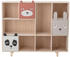 Bloomingville Bücherregal mit Tierschubladen (107x28x94 cm)