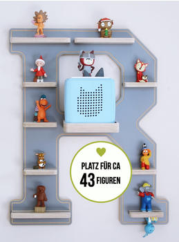 Boarti Letter R Board f&uuml;r Tonies Toniebox grau