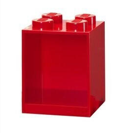 LEGO Brick shelf 4 knobs red