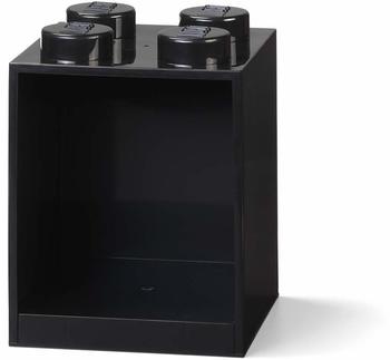 LEGO Brick shelf 4 knobs black