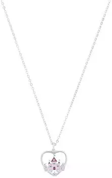 Prinzessin Lillifee Kette mit Anhänger Herz/Schloss-Optik, Sterlingsilber, Mädchen (2039762)