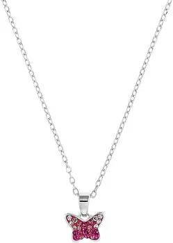 Prinzessin Lillifee Kette mit Schmetterling-Anhänger, Silber, Zirkonia, Kinder (2034009)