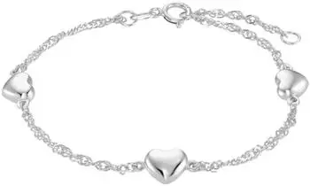 Amor Armband 925 Sterlingsilber Herz, Kinder, 14+2cm (9210930)