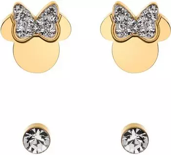 Disney Minnie Mouse Ohrh&auml;nger M&auml;dchen, Edelstahl, gold (S600149YRWL-B.CS)