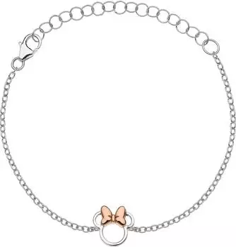 Disney Minnie Mouse Armband Silber, Kinder (BS00027SRML)