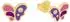 Prinzessin Lillifee Ohrstecker Schmetterling Zirkonia gold, 925 Silber, Kinder (2037950)