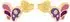 Prinzessin Lillifee Ohrstecker Schmetterling Zirkonia gold, 925 Silber, Kinder (2037950)