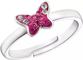 Prinzessin Lillifee Ring "Schmetterling" Silber 925 pink mit Preciosa Crystal (2033999)