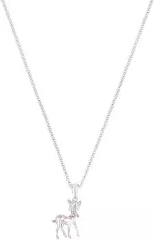 Prinzessin Lillifee Halskette mit Rehkitz-Anhänger, 925 Silber, rosa, Mädchen (2038955)