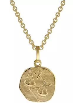 Trendor Sternzeichen Waage Kinder Anhänger + Halskette Gold 333 (75905-10)