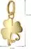 Trendor Kinder-Halskette Kleeblatt 925 Silber vergoldet (21714-40)