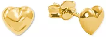 Amor Herz-Ohrstecker 5mm, Gelbgold 375, Mädchen (22989813-0)