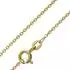 Trendor Taufring Anhänger mit Kreuz, Gold 333, vergoldete Silberkette 38cm (39485-38)