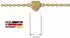 Trendor Armband Baby 333 Gold/8 Kt mit Engel-Plakette 14cm (75091)