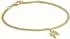 Trendor Mädchen-Armband Buchstabe M 925 Silber vergoldet (21602-M)