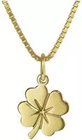 trendor 35922 Kleeblatt Anh&auml;nger Gold 333 (8 Karat) + goldplattierte Halskette